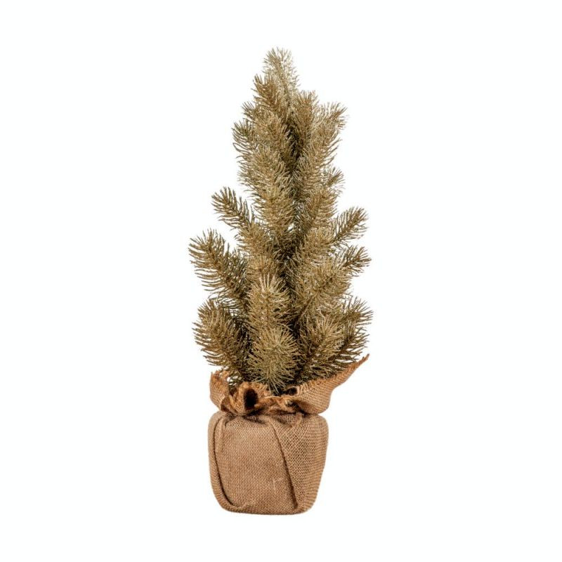 Endon Gold Glitter Pine with Jute Bag 510mm - ED-505941341...