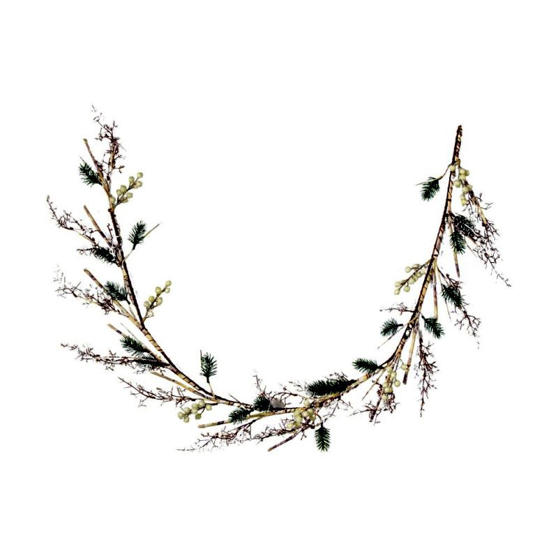 Endon White Frosted Berry Paper Bark Garland L1500mm - ED-...