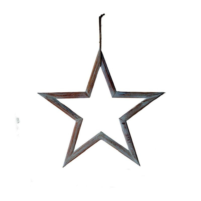 Endon Priola Wooden Star White Large 615x10x585mm - ED-505...
