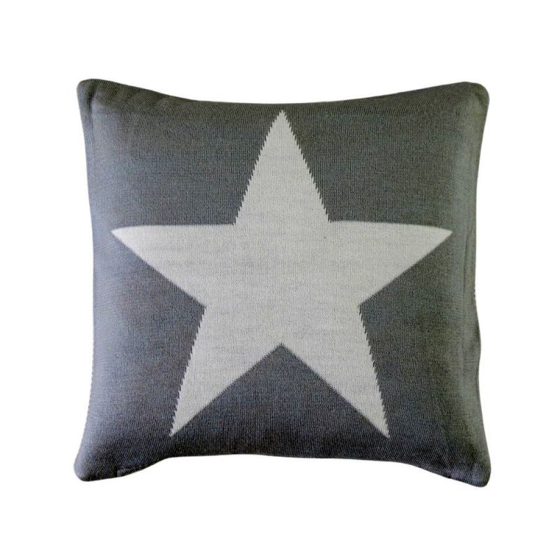 Endon Star Knitted Cushion Grey 450x450mm - ED-50594134218...