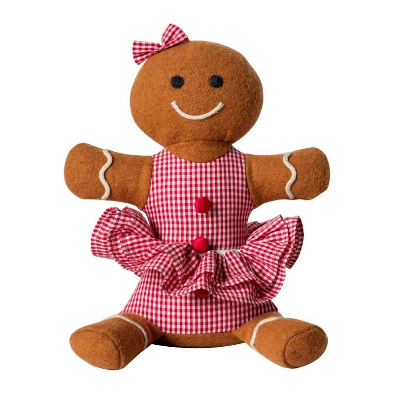 Endon Ginger Gingerbread Doorstop Brown/Red - ED-505941342...