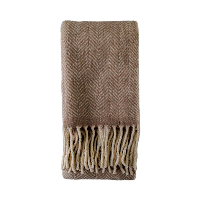 Endon Wool Throw Taupe 1300x1700mm - ED-5059413671937