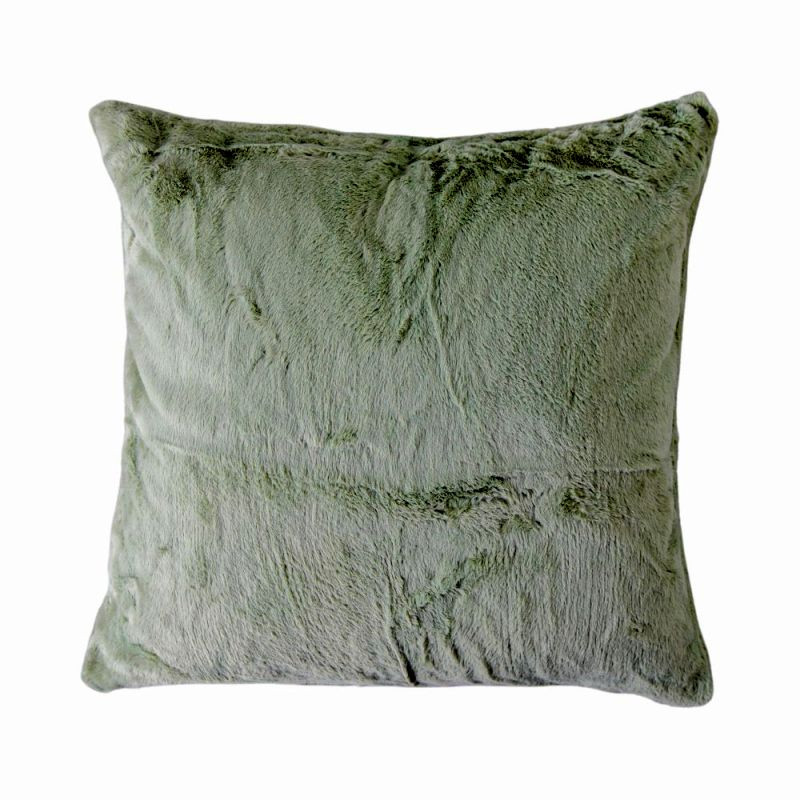 Endon Faux Fur Cushion Pale Green 550x550mm - ED-505941367...