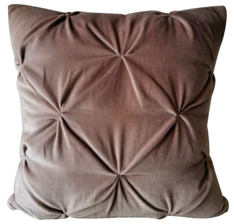 Endon Opulent Velvet Cushion Neutral 450x450mm - ED-505941...
