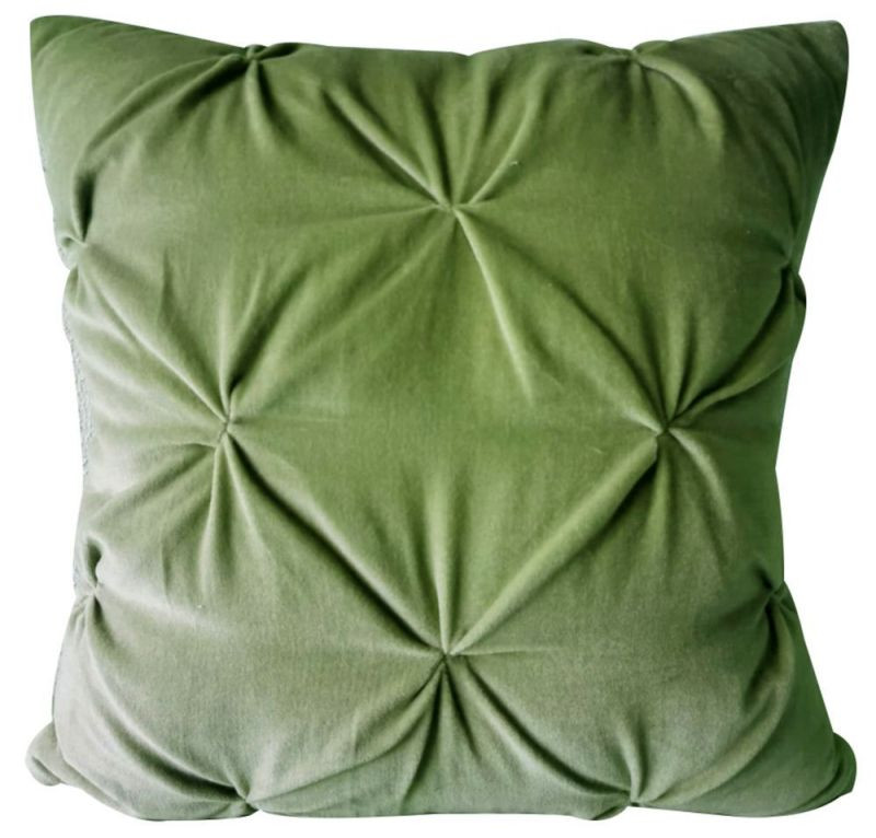 Endon Opulent Velvet Cushion Sage 450x450mm - ED-505941367...