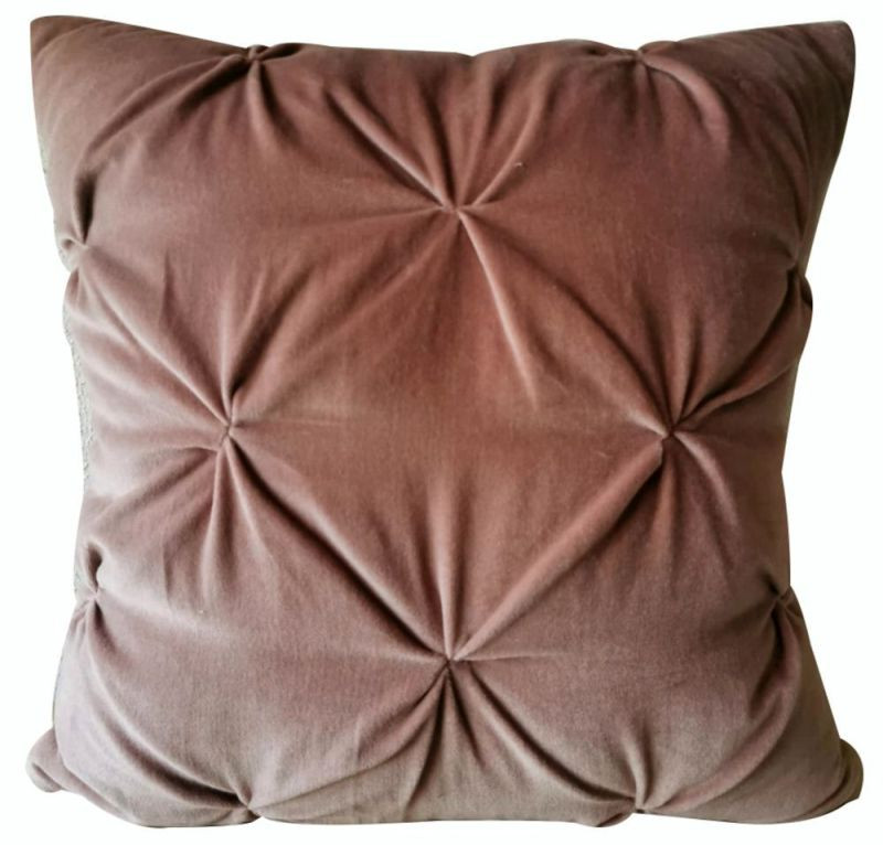 Endon Opulent Velvet Cushion Blush 450x450mm - ED-50594136...