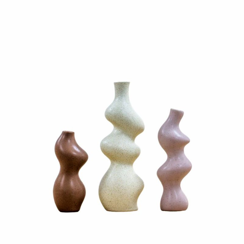 Endon Saburo Vase Large Set of 3 Natural - ED-505941367742...