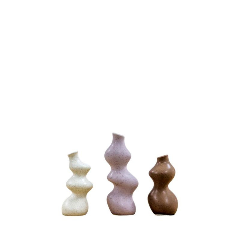 Endon Saburo Vase Medium Set of 3 Natural - ED-50594136774...