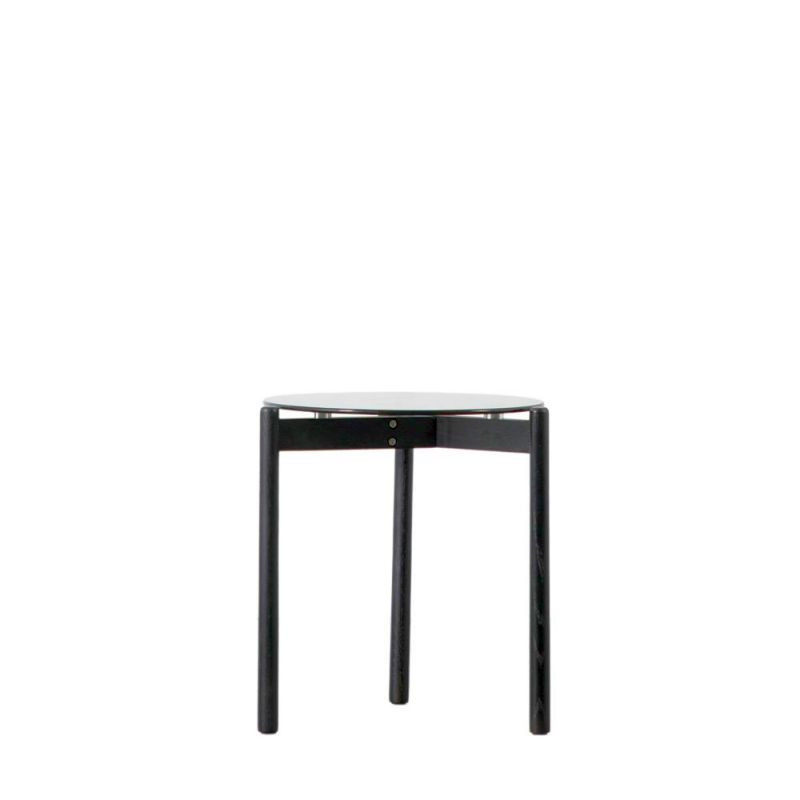 Endon Moran Side Table Black 400x400x450mm - ED-5059413686...