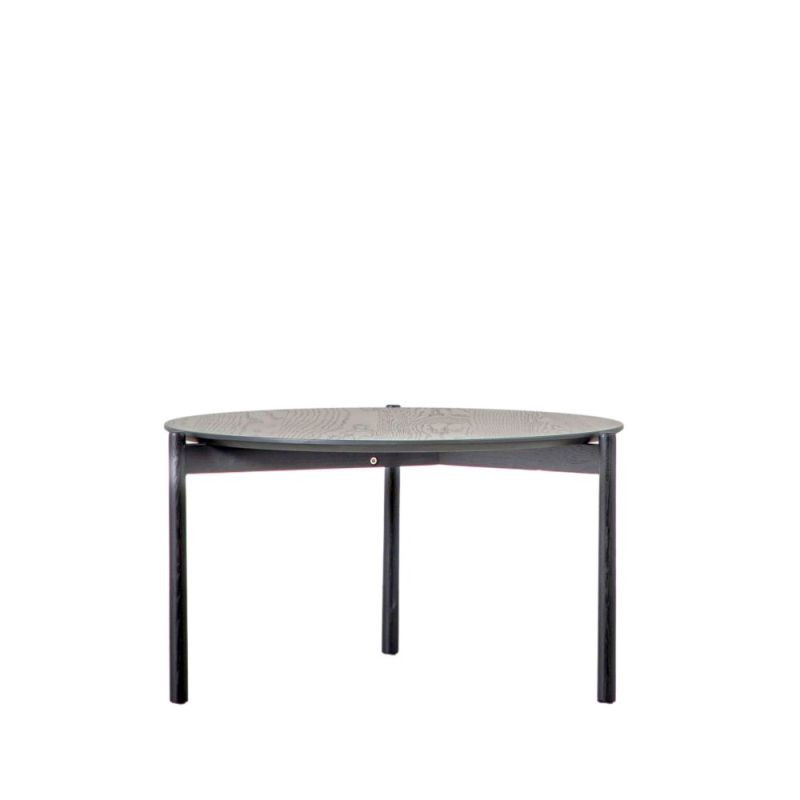 Endon Burley Coffee Table Black 700x700x400mm - ED-5059413686177