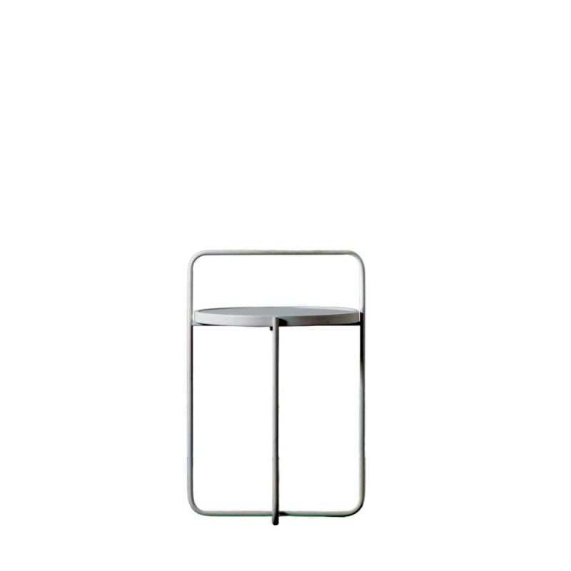 Endon Fawley Side Table White 435x435x650mm - ED-505941368...