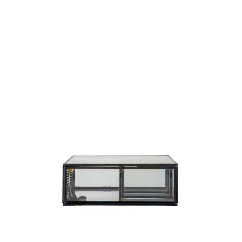 Endon Ola Jewellery Box Black 270x200x70mm - ED-5059413693...