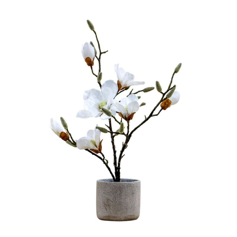 Endon Potted Magnolia (real touch) White H600mm - ED-50594...