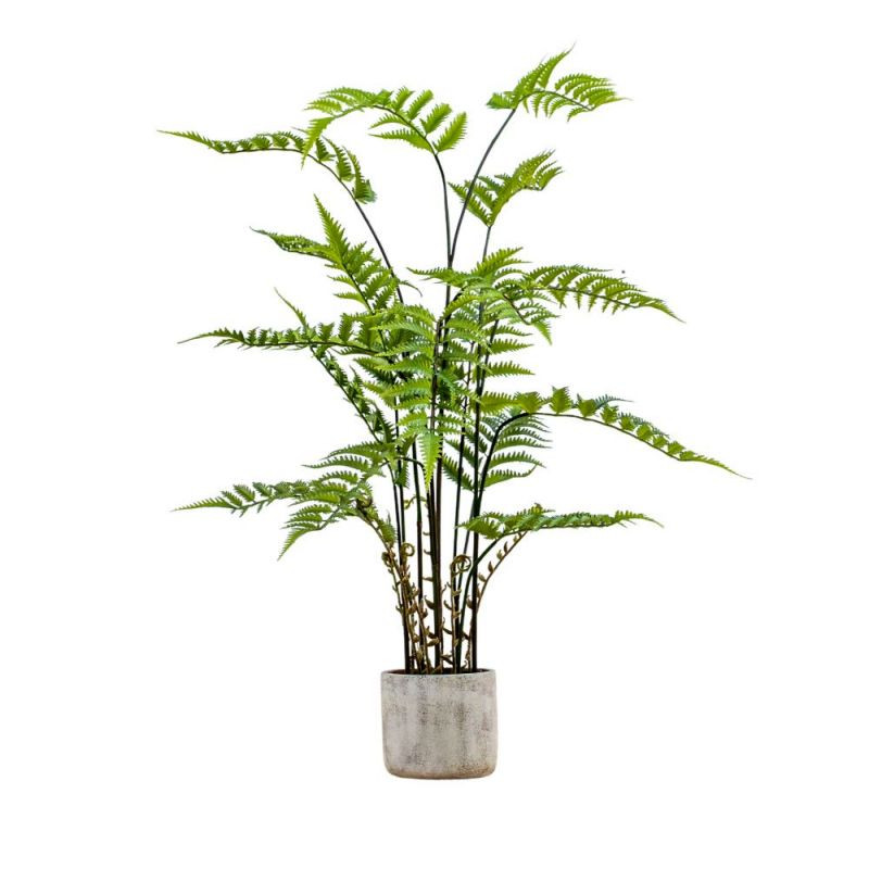 Endon Potted Fern in Cement Pot H1060mm - ED-5059413694370
