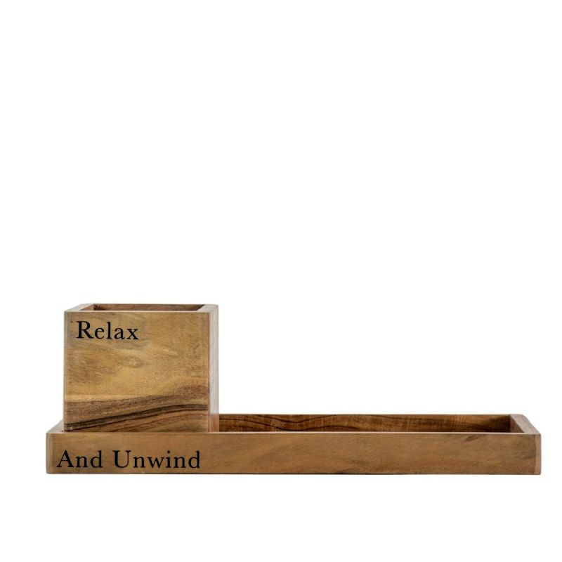 Endon Relax Tray Natural (Set of 2) 500x215x165mm - ED-505...