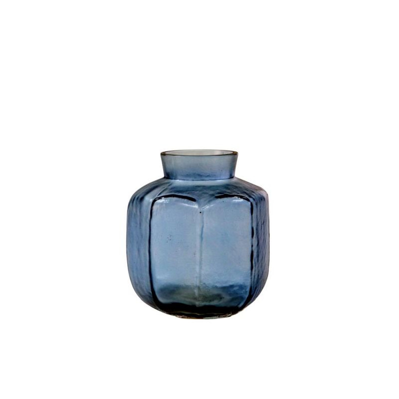 Endon Arno Vase Mini Blue 100x100x115mm - ED-5059413694868
