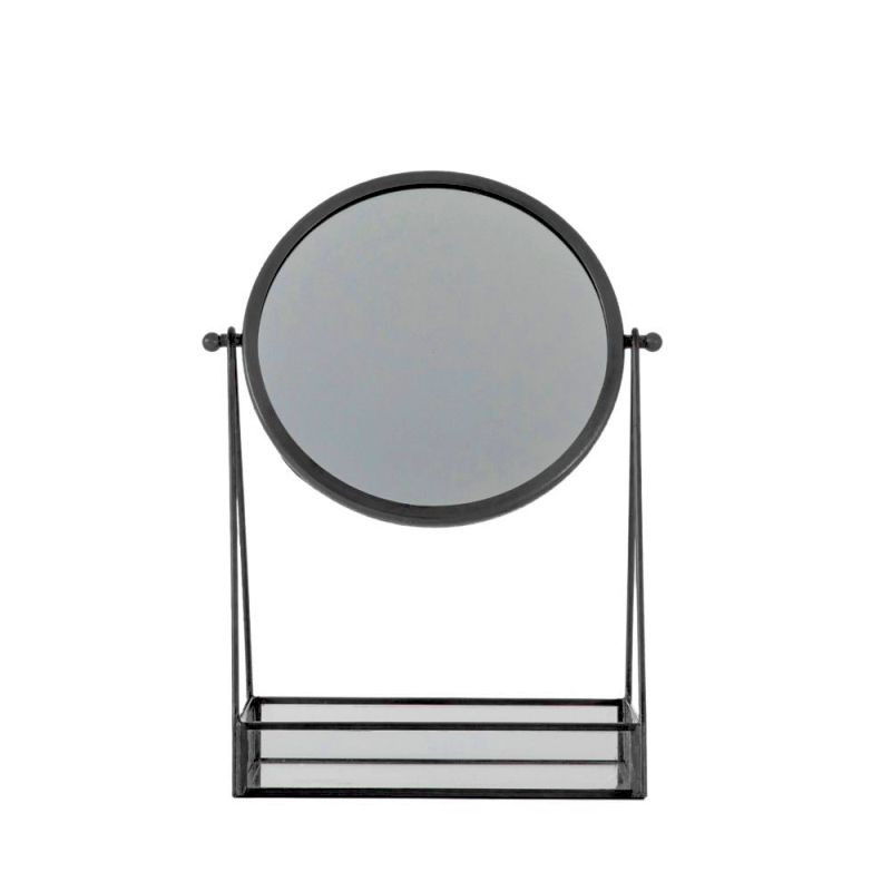 Endon Lara Desk Mirror with Tray Black 220x140x335mm - ED-...