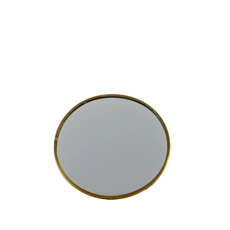 Endon Nala Mirror with Stand Antique Brass D150mm - ED-505...