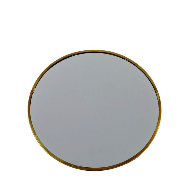 Endon Nala Mirror with Stand Antique Brass D200mm - ED-505...