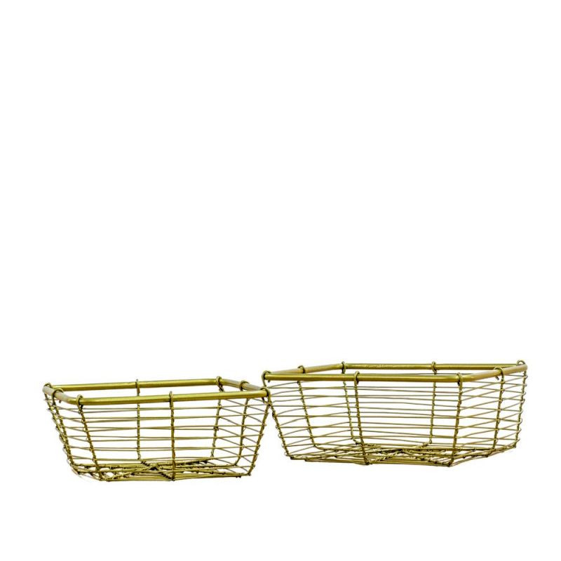 Endon Howell Tray Square (S/2) Ant Brass 260x220x100mm - E...