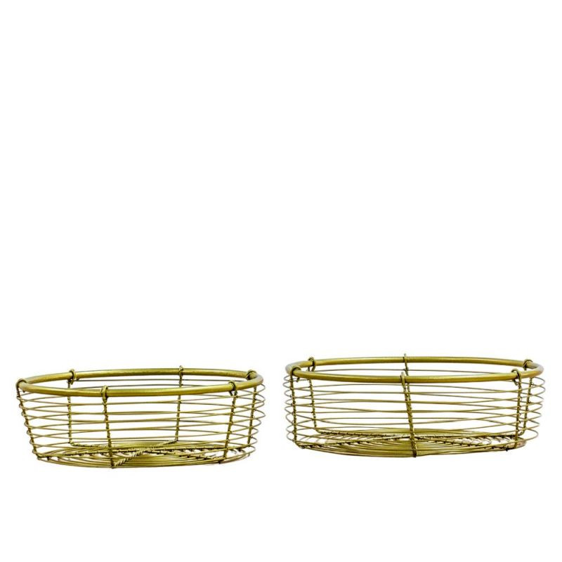 Endon Howell Tray Round (S/2) Ant Brass 280x280x90mm - ED-...