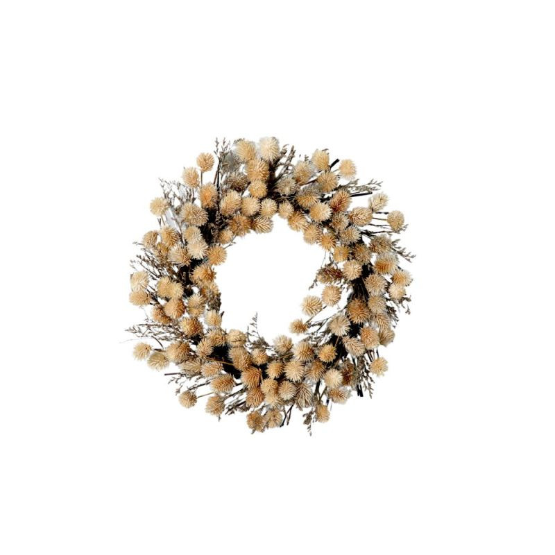 Endon Dried Thistle Wreath Natural D460mm - ED-50594136955...