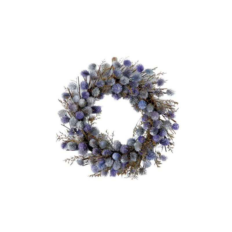 Endon Dried Thistle Wreath Blue D460mm - ED-5059413695605