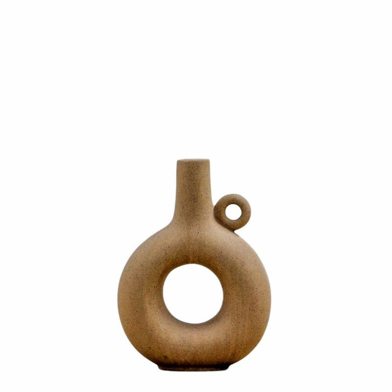Endon Soren Vase Oatmeal 185x70x255mm - ED-5059413695933