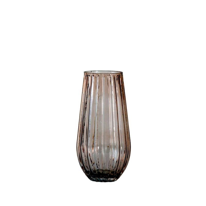 Endon Elana Vase Medium Pink 130x130x250mm - ED-5059413696...