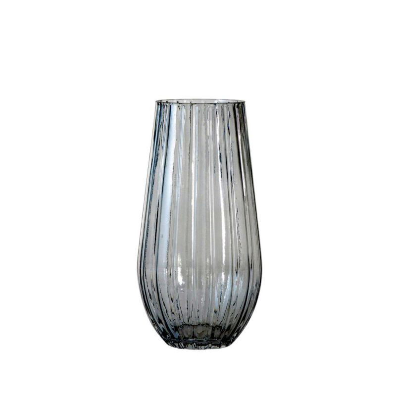 Endon Elana Vase Large Grey 160x160x300mm - ED-50594136966...