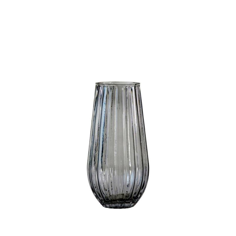 Endon Elana Vase Medium Grey 130x130x250mm - ED-5059413696...