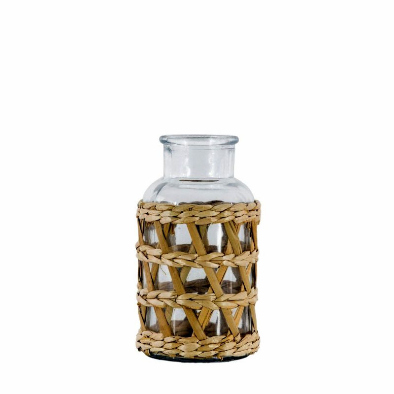 Endon Maluku Vase Small Natural 90x90x160mm - ED-505941369...
