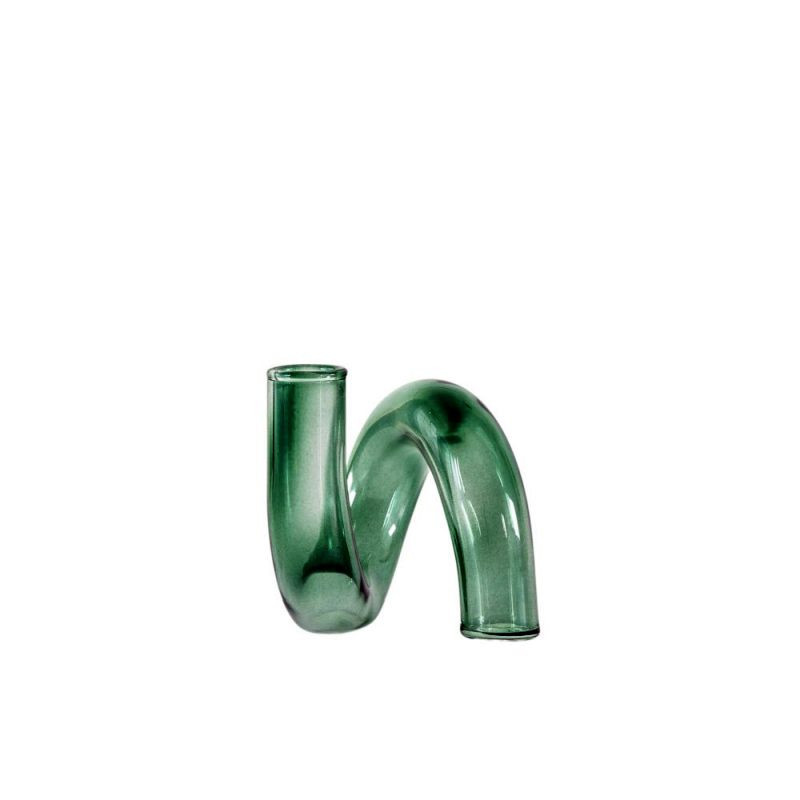 Endon Whirly Vase Green 120x120x120mm - ED-5059413697463