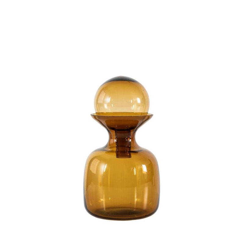 Endon Erwin Bottle wih Stopper Brown Red 120x120x190mm - E...