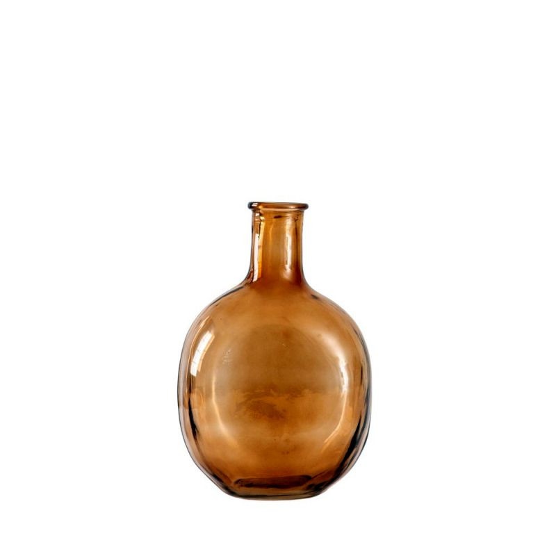Endon Burwell Bottle Vase Brown 150x105x240mm - ED-5059413...