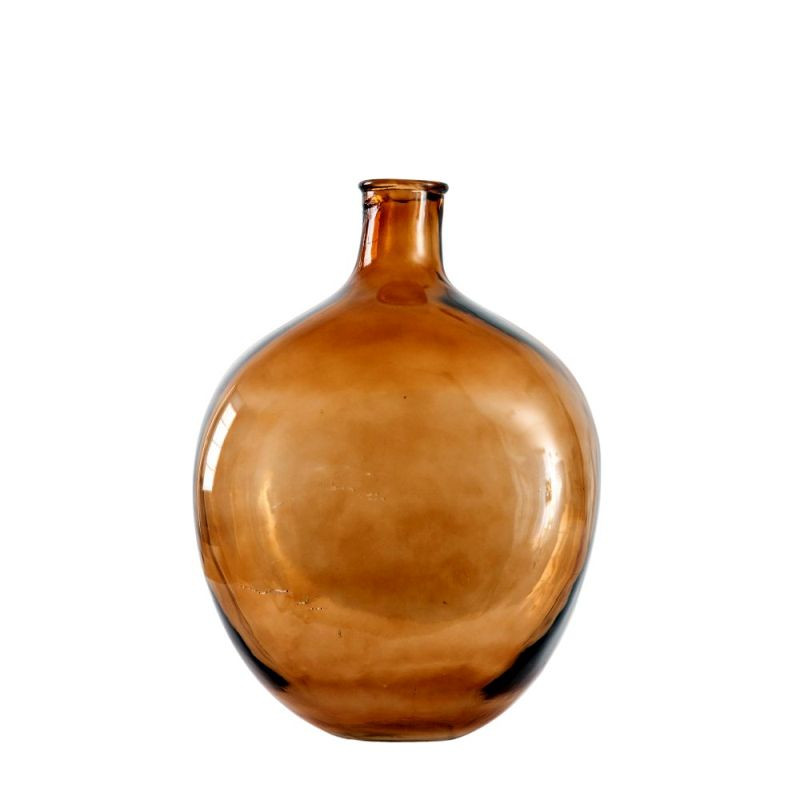 Endon Burwell Bottle Vase Brown 280x190x390mm - ED-5059413...