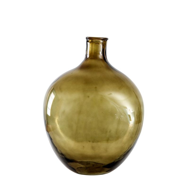 Endon Burwell Bottle Vase Green 280x190x390mm - ED-5059413...