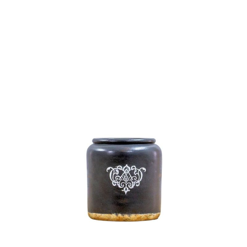 Endon Winchester Vase Wide Grey 170x170x190mm - ED-5059413...