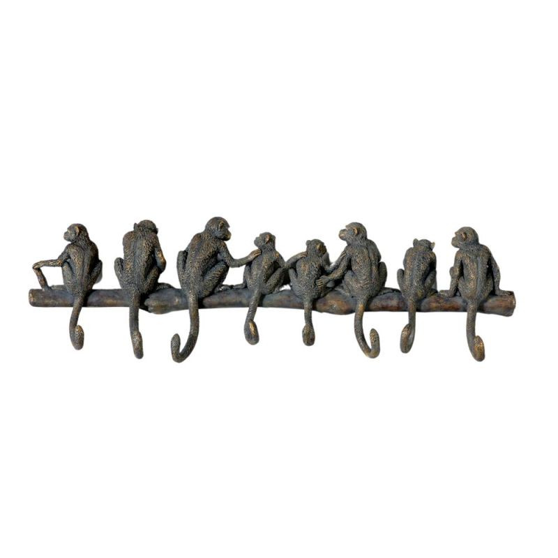 Endon Monkey Family Hooks x8 Bronze 695x55x215mm - ED-5059...