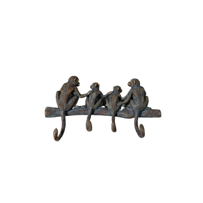 Endon Monkey Family Hooks x4 Bronze 380x55x215mm - ED-5059...