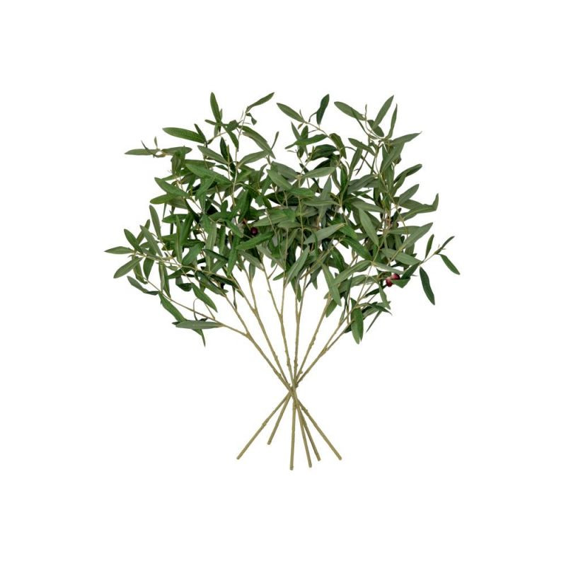 Endon Olive Branch Green (6pk) H860mm - ED-5059413698606