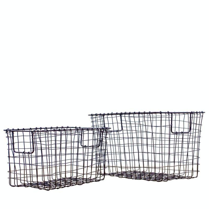 Endon Ludlow Wire Baskets (Set of 2) 390x230x220mm - ED-50...