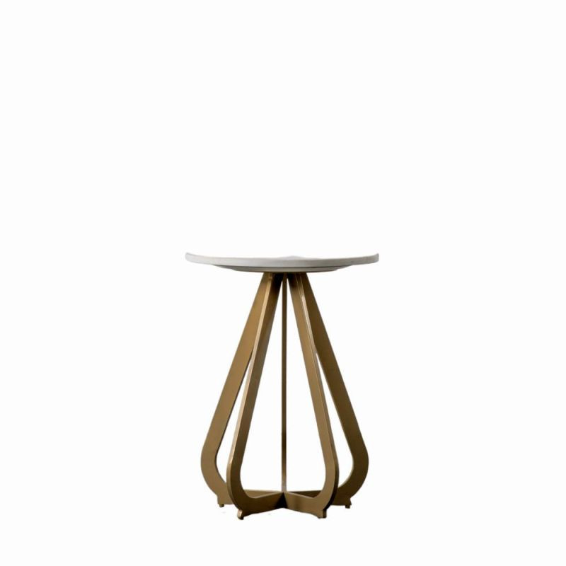 Endon Moorgate Side Table Gold 450x450x600mm - ED-50594137...