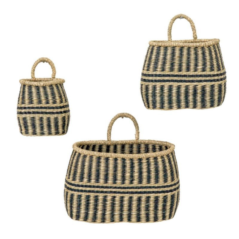 Endon Ahanna Wall Basket Set of 3 Seagrass 360x150x210mm -...