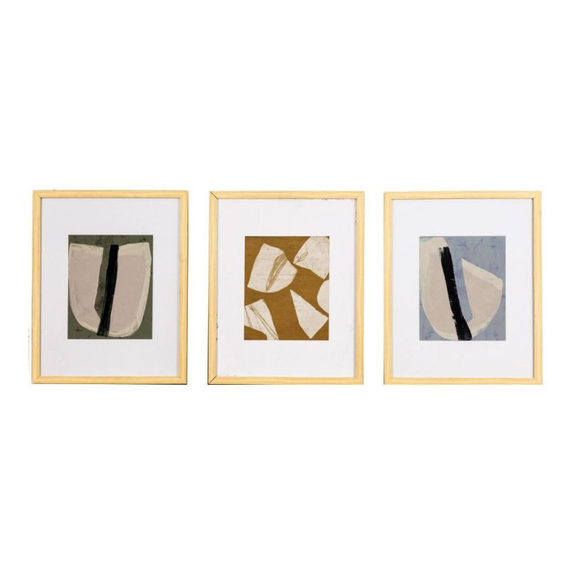 Endon Essence Textured Abstract Art Set of 3 - ED-50594137...