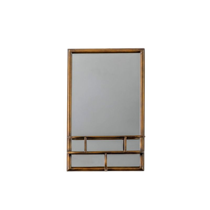 Endon Milton Mirror Rectangle Bronze 300x100x480mm - ED-50...