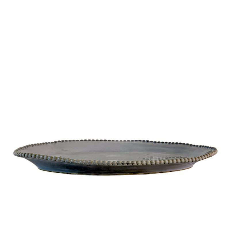 Endon Organic Beaded Platter 385x280mm - ED-5059413703881