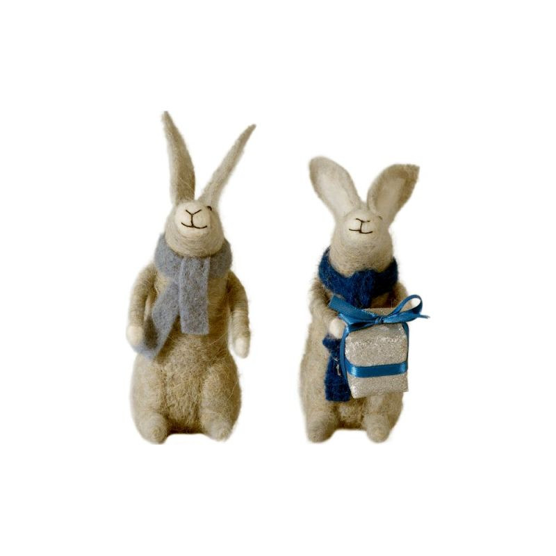 Endon Gifting Hares Grey (Set of 2) 100x130x170mm - ED-5059413755071
