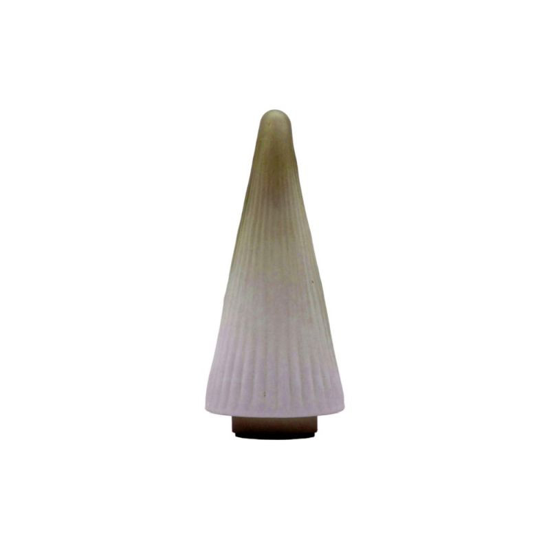 Endon Ribbed Tree White Frost Glass 100x100x250mm - ED-505...