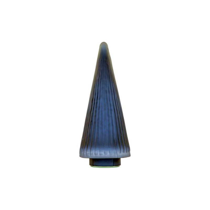 Endon Ribbed Tree Black Frost Glass 100x100x250mm - ED-505...